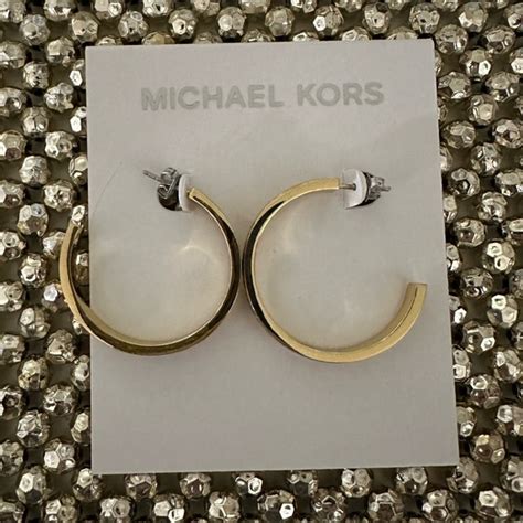 michael kors clip-on earrings|Michael Kors hoop earrings sale.